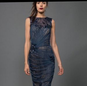 Tadashi Soji Dusty Navy Dress